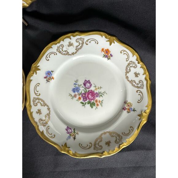 REICHENBACH GDR Dinner, Salad, Bread & Butter, Saucer Plates-RARE-One Set of  4 - Picture 5 of 16